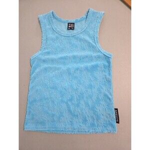 Thc afends Terry hemp patterned tank top blue small